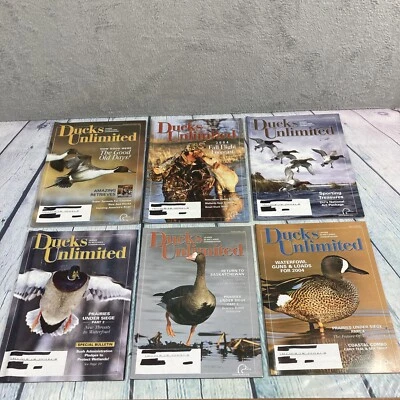 Ducks Unlimited Magazines 2004 Complete Year 6 Issues Lot Jan.-Dec. Wetlands - Image 1 of 4