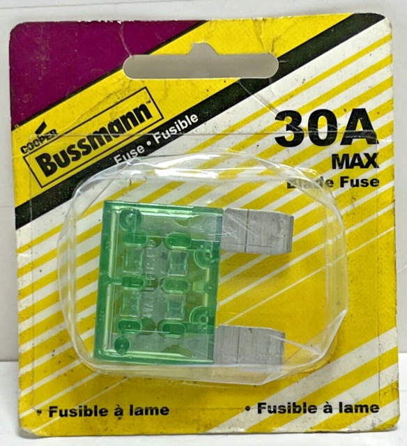 2) NEW Cooper Bussman BP/FMX-30-RP Fusible Link 30A Max Blade Fuse