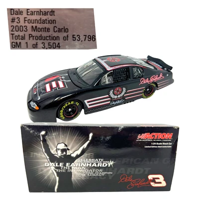 Action Nascar #3 Dale Earnhardt Sr. Distribuidores GM (1 de 3.504#) Chevy 1:24 Diecast Foto 1 de 4