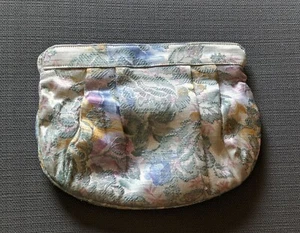 Margaret Smith Jacquard Floral Metallic Clutch 9.5" x 8" Gardiner Maine Vintage - Picture 1 of 6