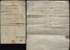 1797 MORPETH p/m Letter From John Mason at OVINGHAM to Adams of Alnwick - Picture 1 of 1