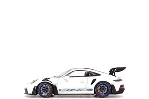 Minichamps 1:18 Porsche 911 GT3 RS (992) in White / Indigo (Opening Version) - Picture 1 of 13