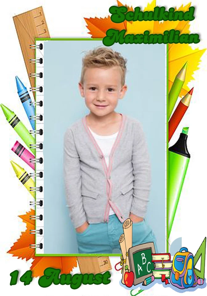 Einschulung Schulanfang Tortendeko Tortenaufleger  Tortenbild  0620 - Bild 1 von 1