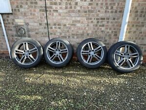 4 X Grey Porsche Panamera 970 alloy wheels 19” With Tyres N Rated + TPMS Genuine
