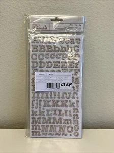 American Crafts Thickers Printed Chipboard Letter Stickers, Memo - 3 Pack - Picture 1 of 2