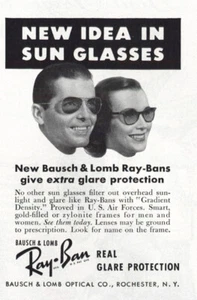 Ray Ban Sonnenbrille 1951: Neue Idee in Sonnenbrille Vintage Print Werbung - Bild 1 von 1
