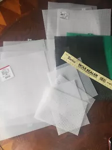 mixed Lot of Mesh Plastic Canvas Sheets Darice Quick Count - Picture 1 of 4