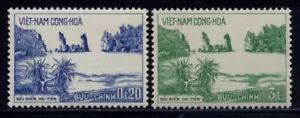 1964 South Vietnam Stamps Hà Tiên Beach Scott # 242-243 MNH - Picture 1 of 1