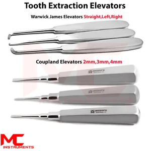 Dental Elevators Extraction Oral Surgery Extracting Tooth Loosening Luxating Kit - Bild 1 von 7