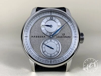 *Raro* NUEVO Reloj Louis Erard x Massena LAB Plateado Le Régulateur Edición Limitada con B&P Foto 1 de 4