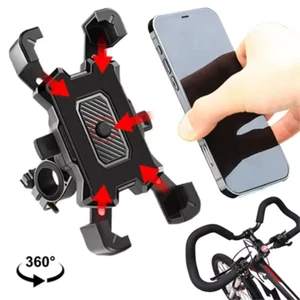 Handyhalter für Fahrrad und Motorrad Antivibration 360° drehbar Telefonhalterung - Bild 1 von 6