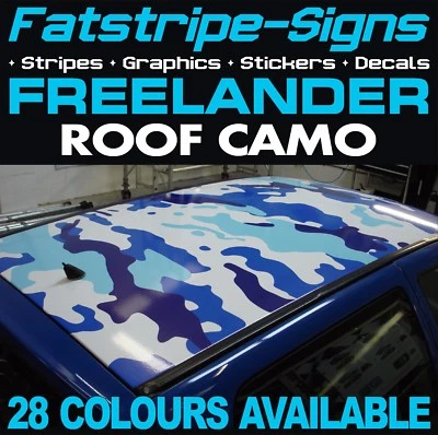 da montare LAND ROVER FREELANDER TETTO MIMETICO GRAFICA ADESIVI STRISCE DECALCOMANIE 4x4 - Immagine 1 di 2