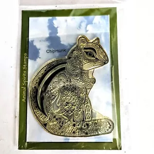 Chip Mönch Tier Geist klammern unmontiert Gummistempel ERDKUNST Sue Coccia Neu - Bild 1 von 3