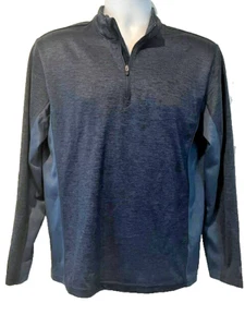 HUK Shirt Blue Pullover Quarter Zip Athletic Fishing Outdoor Men Size S - Picture 1 of 8