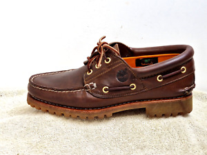 Timberland Waterproof men Boat shoes Leather Brown UK 7.5 EU 41.5 US 8