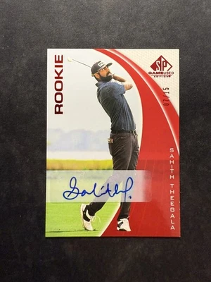 Sahith Theegala Sp Game Used Gold Rookie Rc Auto Autograph /15 Red Foil - Image 1 of 2