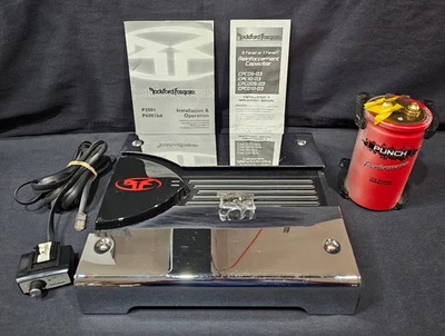 Amplificador de audio para automóvil Rockford Fosgate Punch P3001 con control remoto de graves, condensador 1/2F Foto 1 de 4