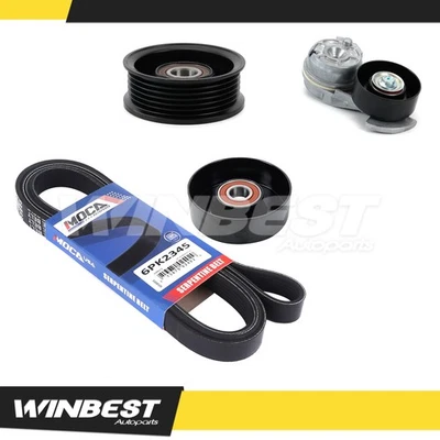 Kit de componentes de cinturón serpentino para 06-11 Crown Victoria Town Car Grand Marquis Foto 1 de 4