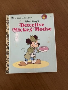 LITTLE GOLDEN DISNEY DETECTIVE MICKEY MOUSE 100-58 1985 - Picture 1 of 5