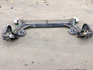 19666 Hinterachse komplett AUDI A6 Avant (4B, C5) DEFEKT zum Bearbeiten - Bild 1 von 7