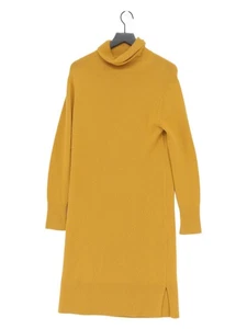 Joseph Women's Midi Dress M Yellow 100% Cashmere Jumper Dress - Picture 1 of 7