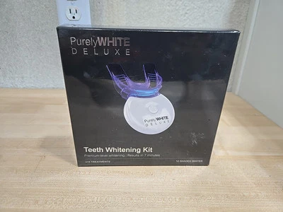 PurelyWHITE DELUXE Kit Blanqueamiento Diente Completo LED Blanqueamiento Diente SELLADO Foto 1 de 2