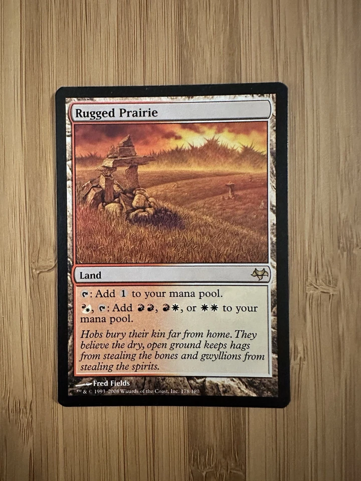 MTG Magic The Gathering Rugged Prairie Eventide Land - Image 1 of 1