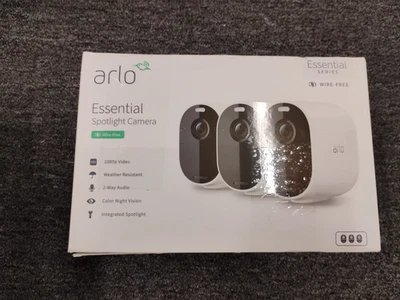 Arlo VMC2330-100NAS Wireless Indoor/Outdoor 3 Spotlight Security Camera Obn A1 - Image 1 of 3