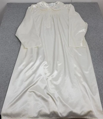 Camisón mujer Erika Taylor 1X marfil satinado cuello Peter Pan bordado Foto 1 de 4