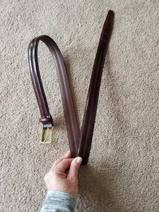 Brighton brauner Ledergürtel Messingschnalle Herren 42 - Bild 1 von 6