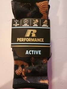 New Boys Russell Performance 3 Pair Crew Socks Size 9-2.5 - Picture 1 of 5