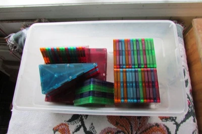 Valtech Magna-Azulejos Lote de 63 Piezas Azulejos Magnéticos de Construcción Juguetes Foto 1 de 4