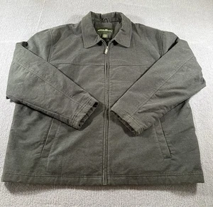 Eddie Bauer Jacket Mens 2XL Gray Lined Full Zip Pockets Outdoors * - Picture 1 of 8