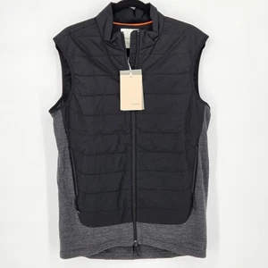 Icebreaker NEW Men's Small MerinoLoft Vest Full Zip Puffer Black Wool Insulated - Picture 1 of 3
