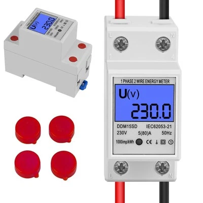 TEKLEMON Contatore Energia Elettrica Misuratore Consumo Elettrico Digitale Contatore