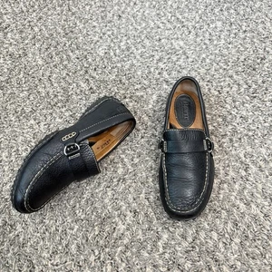 Born schwarze Leder-Halbschuhe Fahren Slipper Damenschuhe Größe US 6,5 bequem - Bild 1 von 9