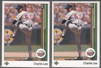 CHARLIE LEA 1989 Upper Deck #81 Error / Variation Oddball Both "R" & "TM" - Image 1 of 2
