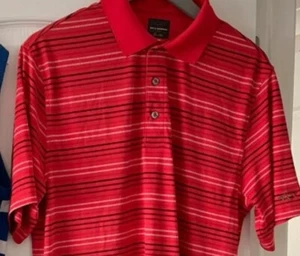 Camisa polo de golf Greg Norman manga corta Play Dry para hombre mediana roja negra blanca - Imagen 1 de 5