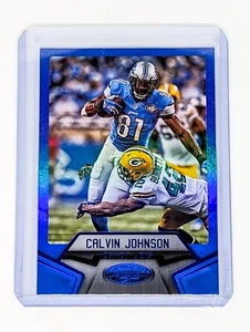 2016 Panini Certified Mirror Blue #82 Calvin Johnson /50 Detroit Lions HOF - Picture 1 of 2