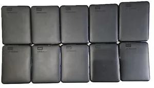 *NOT WORKING* 10 - WD ELEMENTS - 2TB PORTABLE DRIVES   WDBU6Y0020BBK-WESN (READ) - Picture 1 of 7