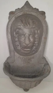 Antique Patterson London 1893 Lion Head Cast Aluminum Metal Wall Sconces - Picture 1 of 7