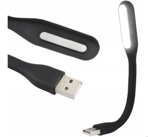 LAMPADA USB LED flessibile NERA PC NOTEBOOK luce consolle computer tastiera - Photo 1/4
