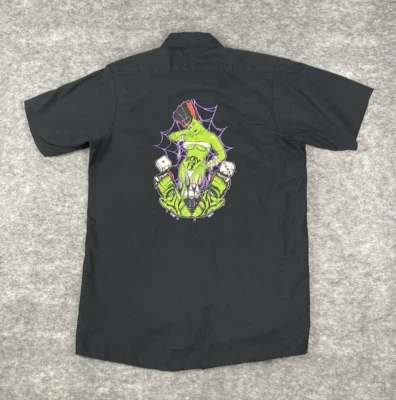 Lucky 13 Red Kap Mechanic Shirt Mens M Bride of Frankenstein Short Sleeve Black - Image 1 of 4