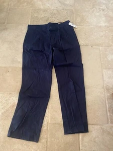 Dockers Boys Husky Classic Fit Navy Pants NWT (Box 14)  - Picture 1 of 2