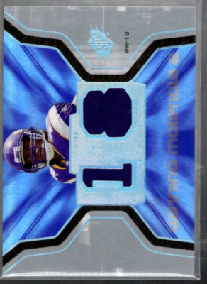 A8818- 2007 SPx Winning Materials Jersey Number Dual #WMSR Sidney Rice jersey - Image 1 of 2