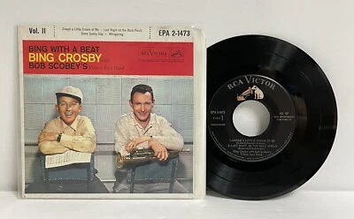 BING CROSBY , BING WITH A BEAT, DREAM A LITTLE EP 45 RPM RECORD NM COND' B2 - Image 1 of 2