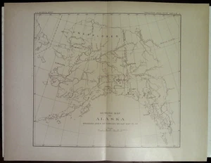 ¡Mapa de esquema de Alaska 1900! - Imagen 1 de 1