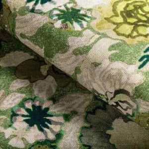 Groundworks Multicolor Floral Print Fabric- Arioso Print / Stone Jade 2.85 yds - Picture 1 of 3