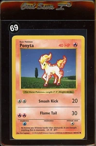 Pokemon Ponyta Base Set 60/102 Shadowless NM Non-Holo Common Card - Picture 1 of 2