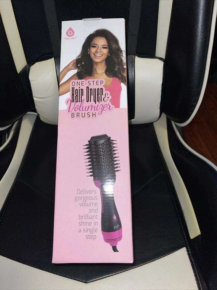 Pursonic One Step Hair Dryer and Volumizer Brush TCA1900 - BLACK/PINK